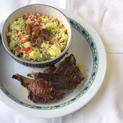 Couscous salad. Inspired by tabbouleh.