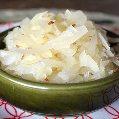 Homemade sauerkraut