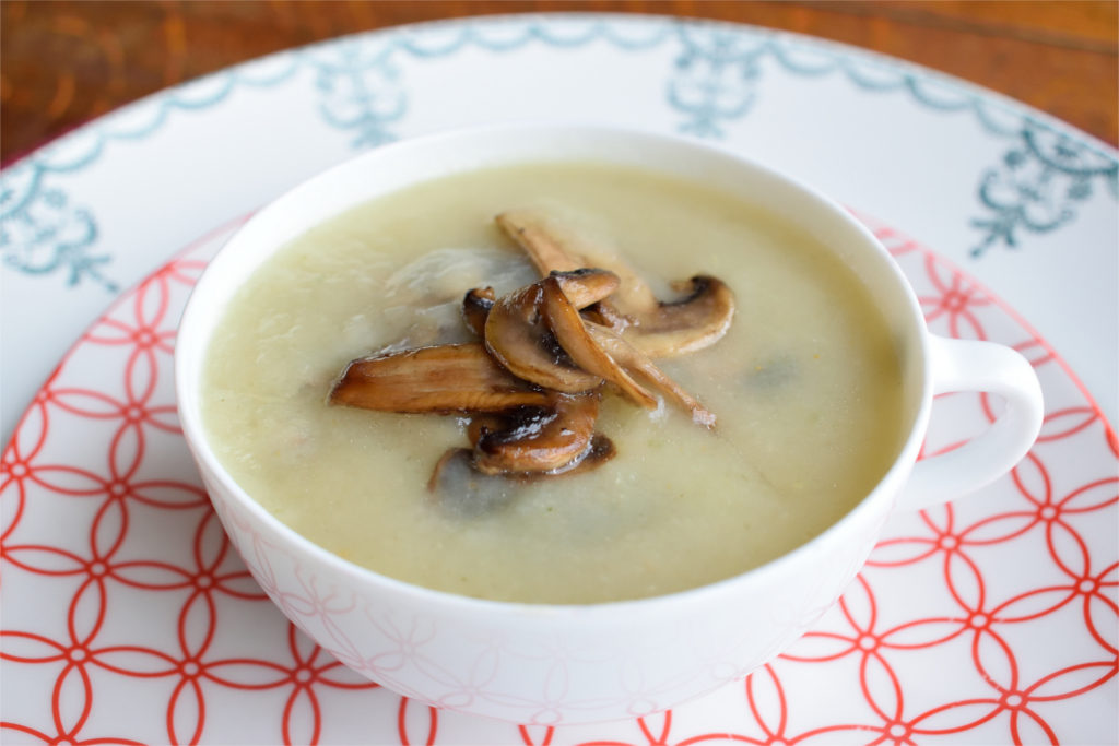 Sunchoke Soup with Mushrooms
